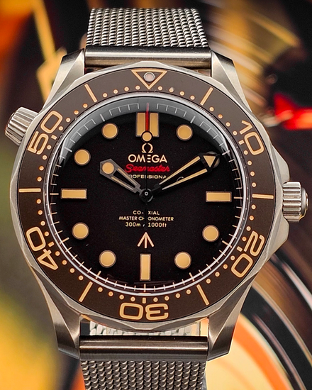 2022 Omega Seamaster Diver 300M "007 Edition" 42MM Brown Dial Titanium Bracelet (210.90.42.20.01.001)