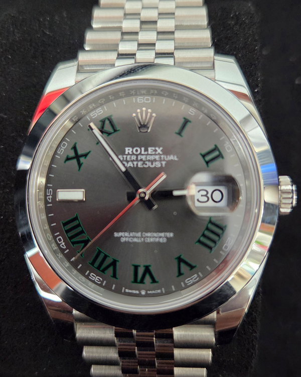 2023 Rolex Datejust "Wimbledon" 41MM Slate Dial Jubilee Bracelet (126300)
