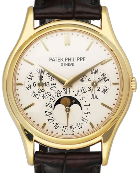 Patek Philippe Grand Complications 37.2MM Silver Dial Leather Strap (5140J-001)