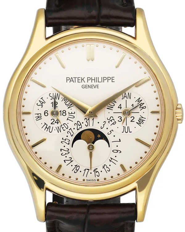 Patek Philippe Grand Complications 37.2MM Silver Dial Leather Strap (5140J-001)