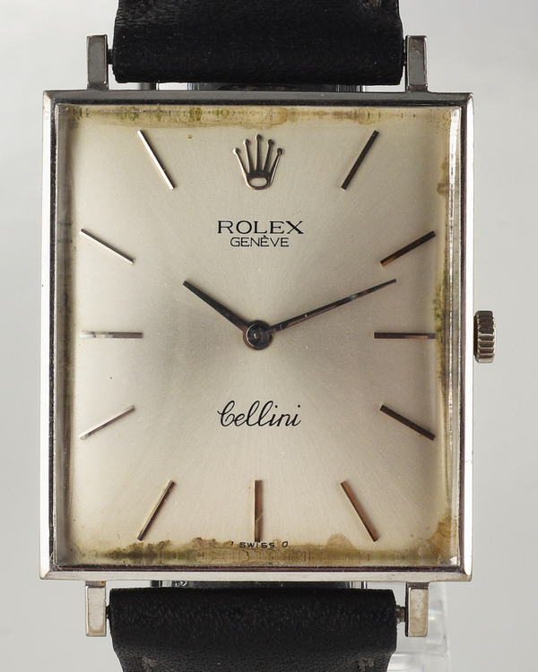 Rolex Cellini 24MM Silver Dial Aftermarket Leather Strap (3607)