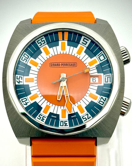 2025 Girard Perregaux Deep Diver "Bamford" L.E. 38MM Orange Dial Rubber Strap (39500-21-3266-6CX)