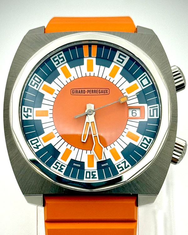 2025 Girard Perregaux Deep Diver "Bamford" L.E. 38MM Orange Dial Rubber Strap (39500-21-3266-6CX)