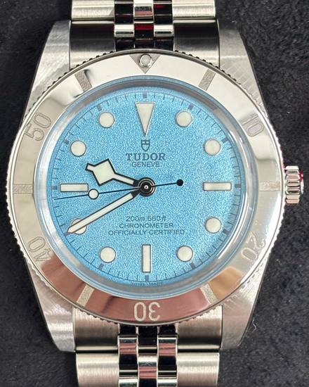 2025 Tudor Black Bay '54 "Lagoon Blue" 37MM Blue Dial Steel Bracelet (79000)