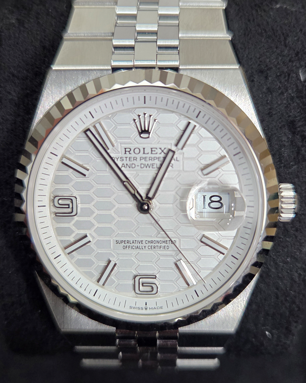2025 Rolex Land-Dweller 36MM White Dial Flat Jubilee Bracelet (127234)