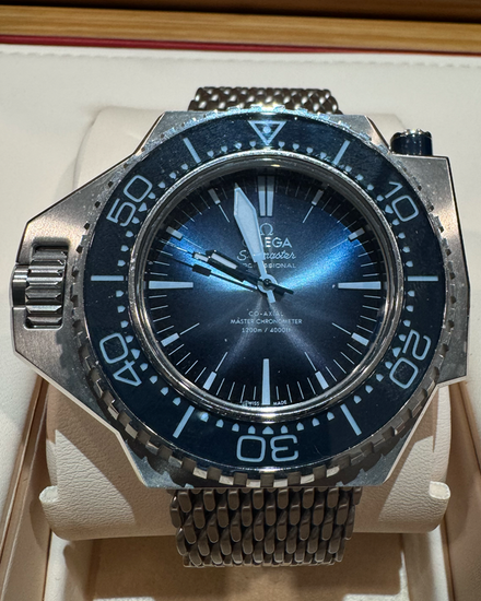 2024 Omega Seamaster Ploprof 1200M "Summer Blue" 55MM Blue Dial Steel Bracelet (227.32.55.21.03.001)
