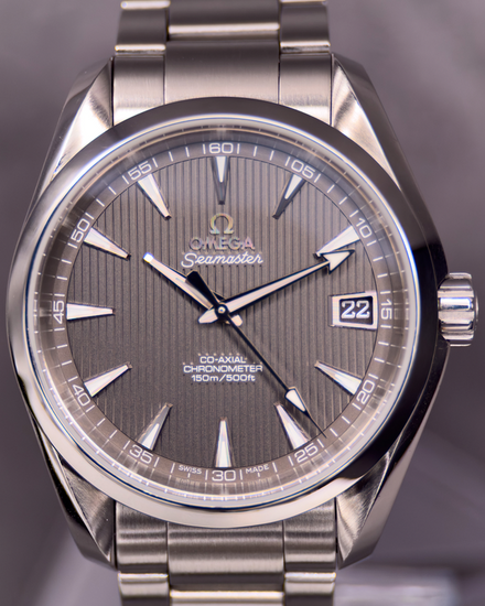 No Reserve - Omega Seamaster Aqua Terra 150M 38.5MM Grey Dial Steel Bracelet (231.10.39.21.06.001)