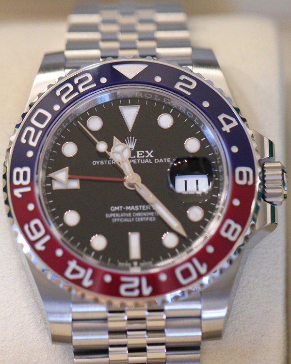 2025 Rolex GMT-Master II "Pepsi" 40MM Black Dial Jubilee Bracelet (126710BLRO)