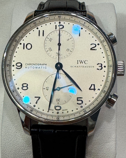2018 IWC Schaffhausen Portugieser 40.9MM Silver Dial Leather Strap (IW371446)