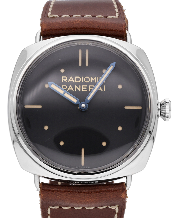 2013 Panerai Radiomir 3 Days S.L.C. 47MM Black Dial Leather Strap (PAM00449)