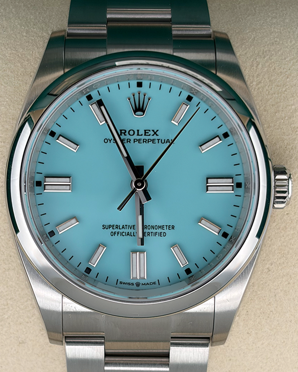 2025 Rolex Oyster Perpetual 36MM Turquoise Dial Oyster Bracelet (126000)