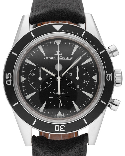 Jaeger-LeCoultre Deep Sea Chronograph 42MM Black Dial Aftermarket Leather Strap (Q2068570)