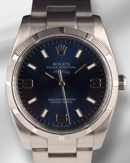 Rolex Air-King 34MM Blue Dial Oyster Bracelet (114210)
