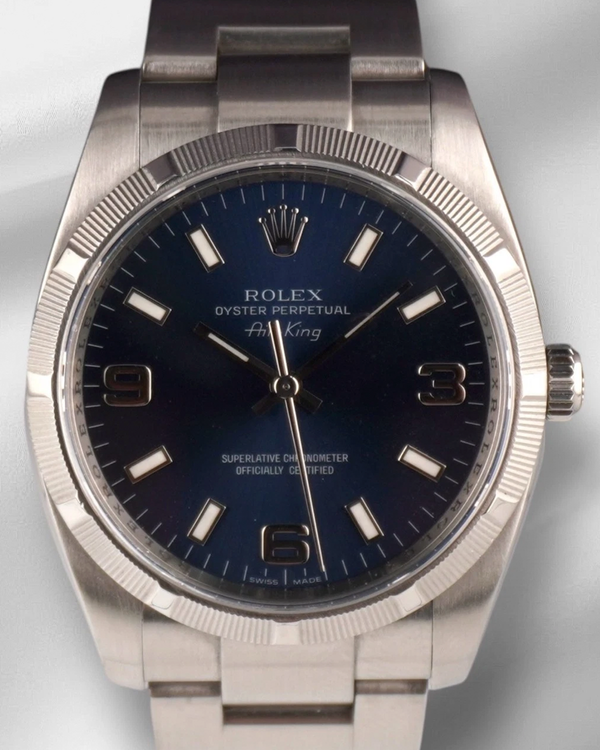 Rolex Air-King 34MM Blue Dial Oyster Bracelet (114210)