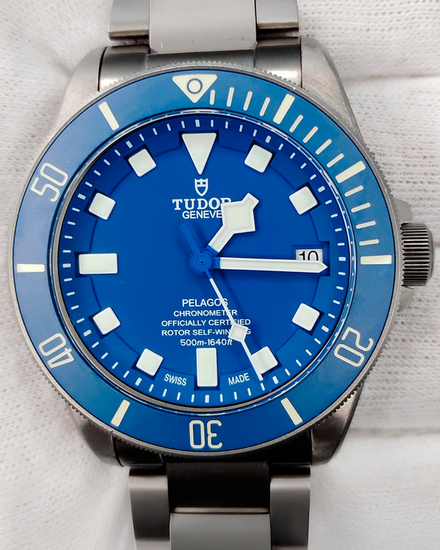 2016 Tudor Pelagos 42MM Blue Dial Titanium Bracelet (25600TB)