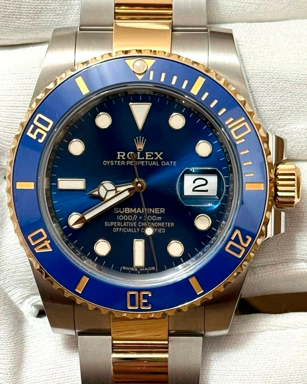 2018 Rolex Submariner Date "Bluesy" 40MM Blue Dial Two-Tone Oyster Bracelet (116613LB)
