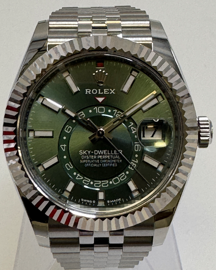 2025 Rolex Sky-Dweller 42MM Green Dial Jubilee Bracelet (336934)