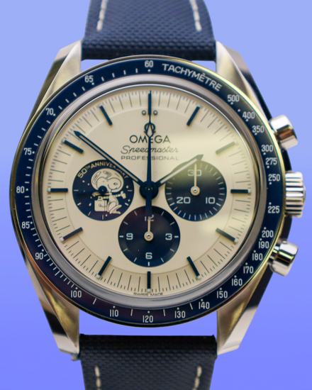2025 Omega Speedmaster Anniversary Series "Silver Snoopy Award" 42MM Silver Dial Textile Strap (310.32.42.50.02.001)