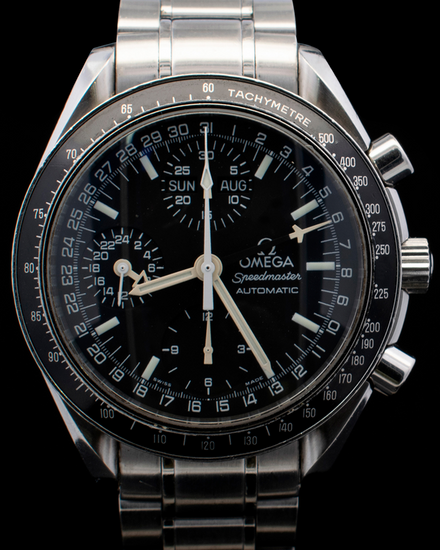 2008 Omega Speedmaster Day-Date 39MM Black Dial Steel Bracelet (3520.50.00)