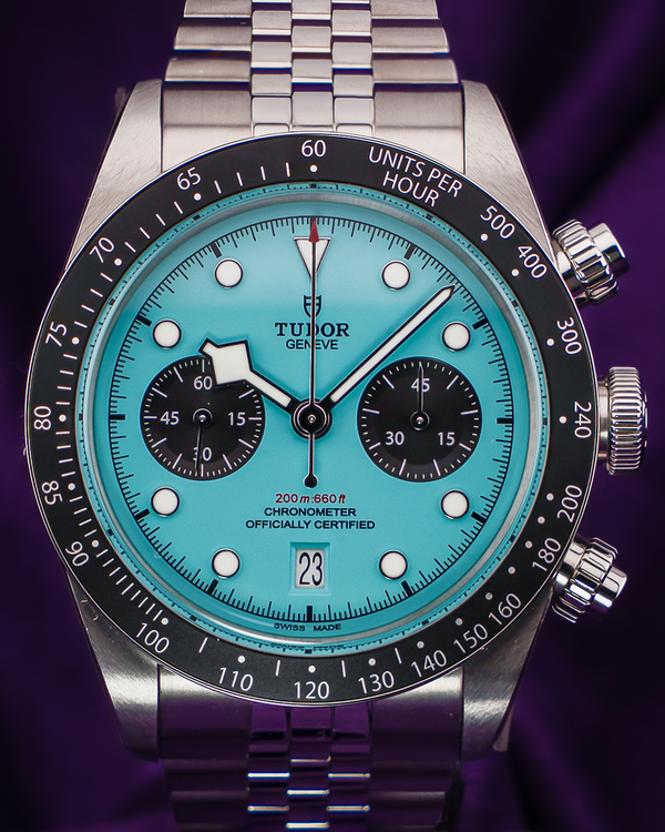 2025 Tudor Black Bay Chrono 41MM Turquoise "Flamingo" Dial Steel Bracelet (79360N)