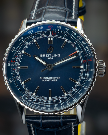 2023 Breitling Navitimer 41MM Blue Dial Leather Strap (A17329161C1P1)