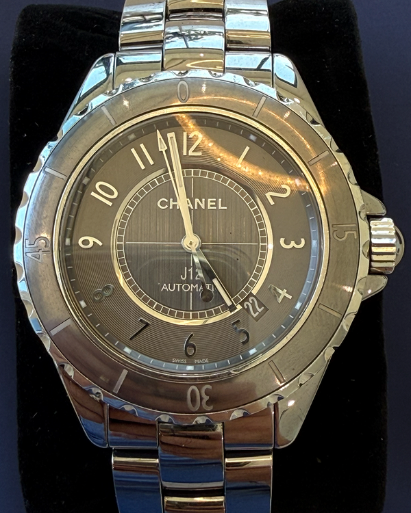 Chanel J12 41MM Grey Dial Ceramic Bracelet (H2934)