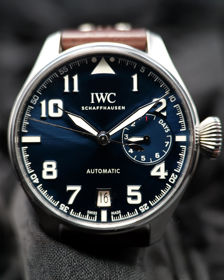 IWC Schaffhausen Pilot "Le Petit Prince" 46.2MM Blue Dial Leather Strap (IW500908)