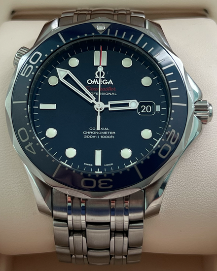2007 Omega Seamaster Diver 300M 41MM Blue Dial Steel Bracelet (212.30.41.20.03.001)