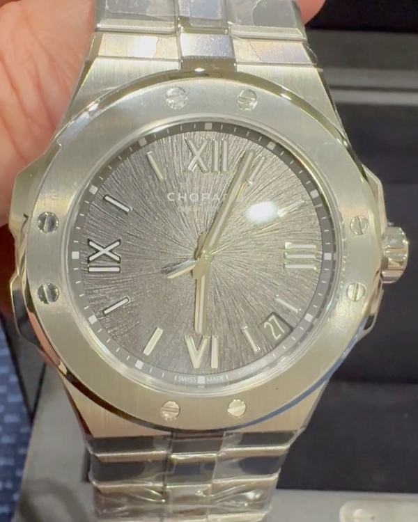 2025 Chopard Alpine Eagle 41MM "Bernina" Grey Dial Steel Bracelet (298600-3002)