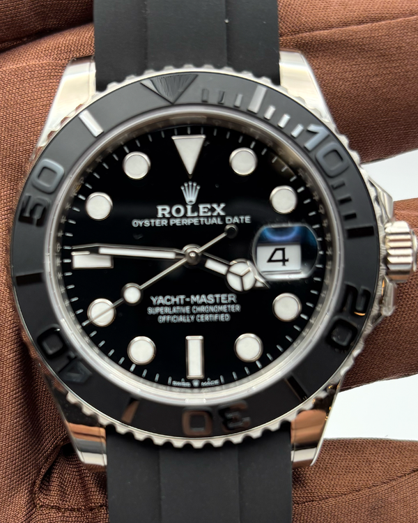 2023 Rolex Yacht-Master 42MM Black Dial Rubber Strap (226659)