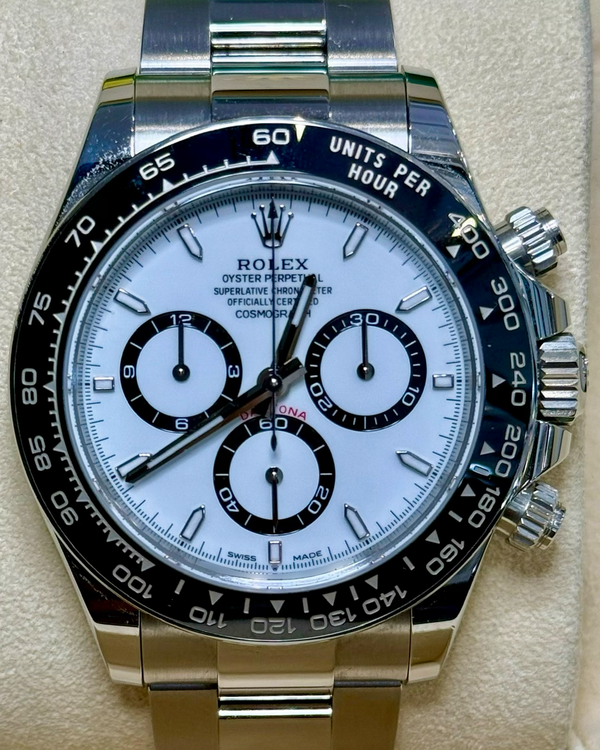 2024 Rolex Cosmograph Daytona "Panda" 40MM White Dial Oyster Bracelet (126500LN)