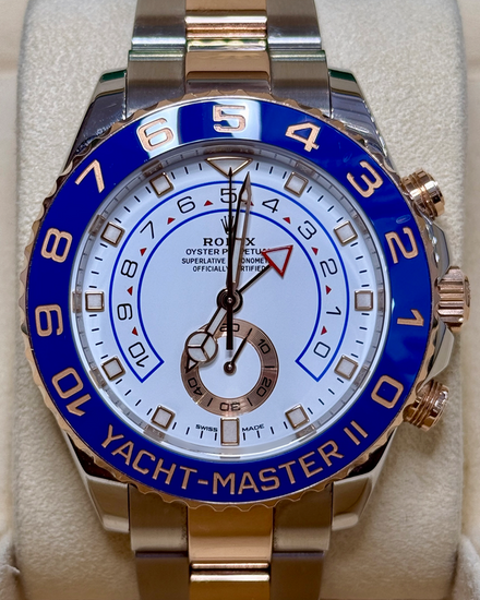 2020 Rolex Yacht-Master II 44MM White Dial Two-Tone Oyster Bracelet (116681)