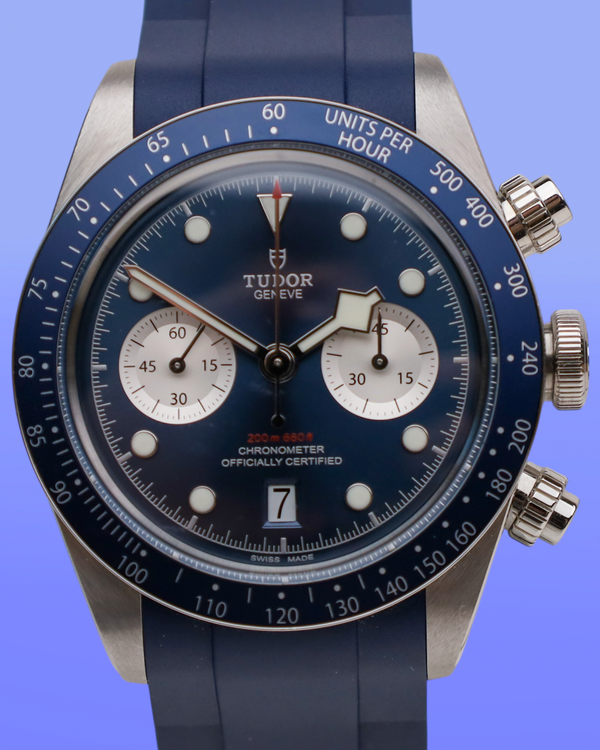 No Reserve - Tudor Black Bay Chrono 41MM Blue Dial Steel Bracelet (79360)