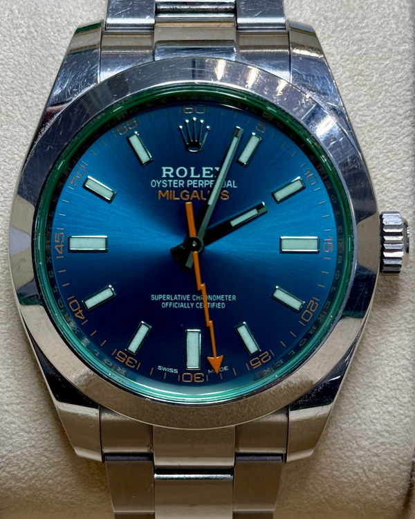 2020 Rolex Milgauss 40MM Blue Dial Oyster Bracelet (116400GV)