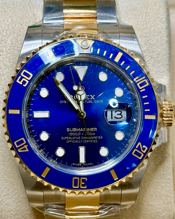 2018 Rolex Submariner Date "Bluesy" 40MM Blue Dial Two-Tone Oyster Bracelet (116613LB)