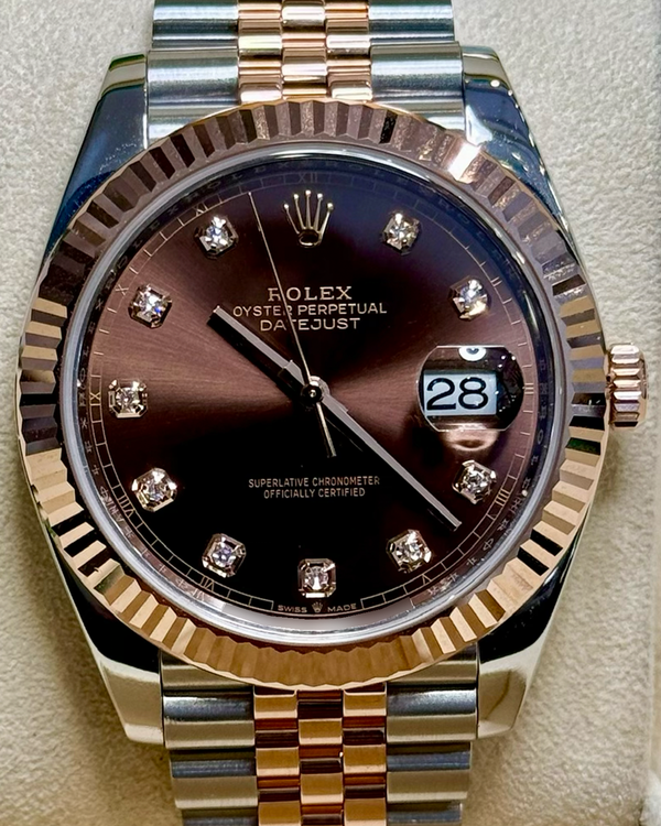 2020 Rolex Datejust 41MM Chocolate Dial Two-Tone Jubilee Bracelet (126331)