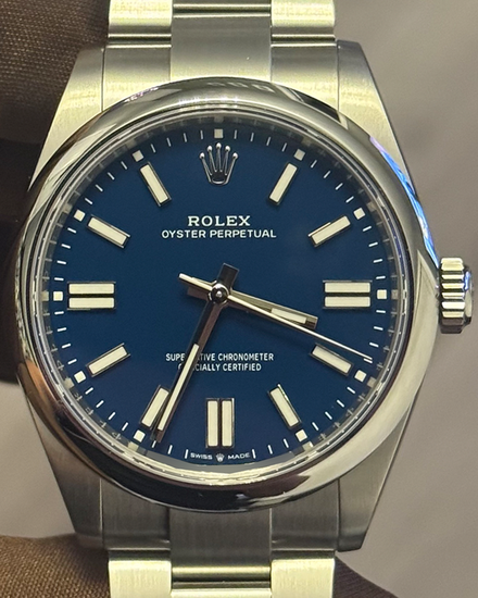 2025 Rolex Oyster Perpetual 41MM Blue Dial Oyster Bracelet (134300)