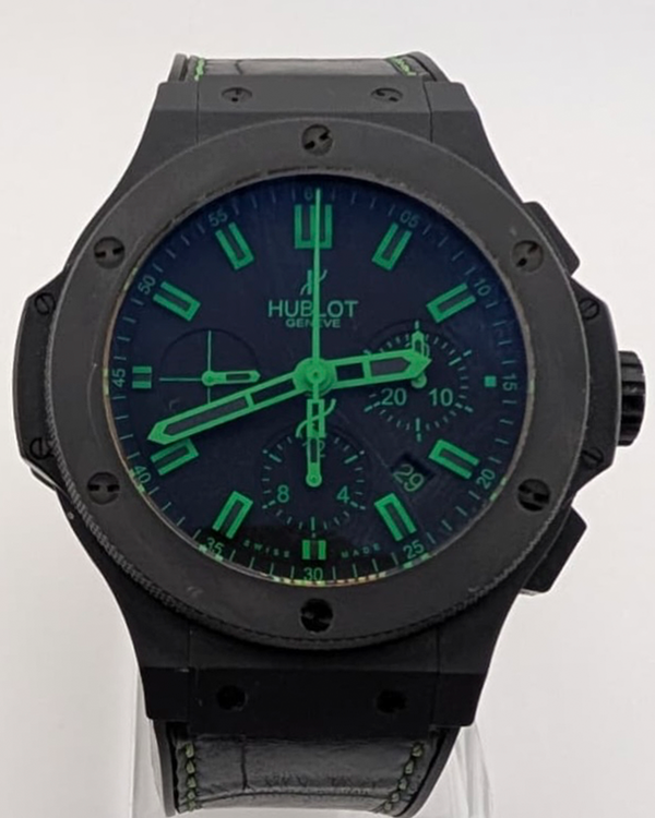 Hublot Big Bang "All Black" L. E. 44MM Black Dial Leather Strap (301.CI.1190.GR.ABG11)