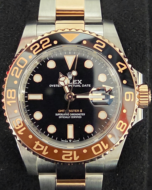 2025 Rolex GMT-Master II "Rootbeer" 40MM Black Dial Two-Tone Oyster Bracelet (126711CHNR)