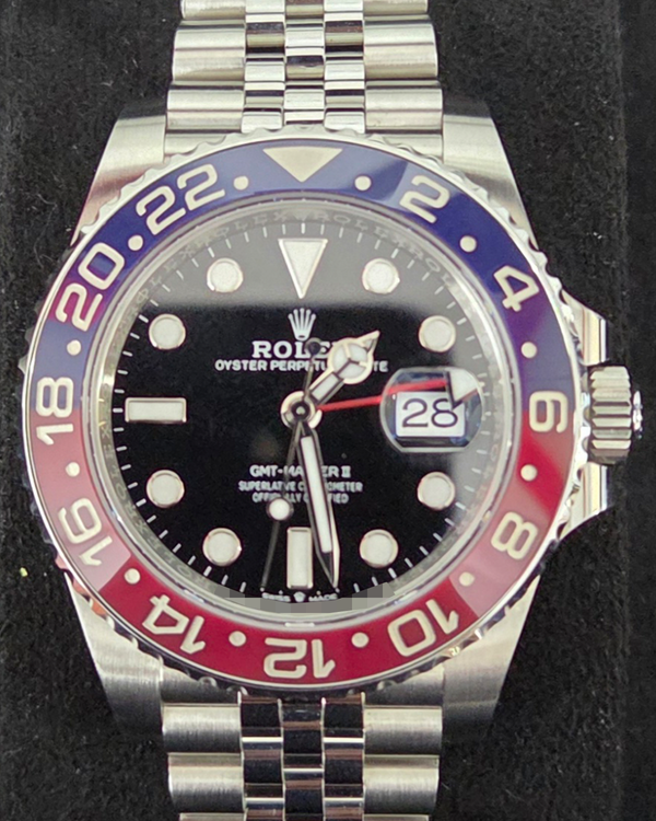 2025 Rolex GMT-Master II "Pepsi" 40MM Black Dial Jubilee Bracelet (126710BLRO)