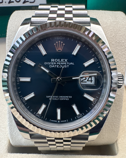2025 Rolex Datejust 41MM Blue Dial Jubilee Bracelet (126334)