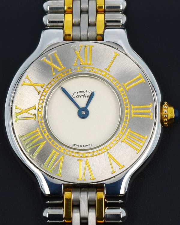 Cartier Must de Cartier 28MM Quartz Silver Dial Two-Tone Bracelet (W10051F4)