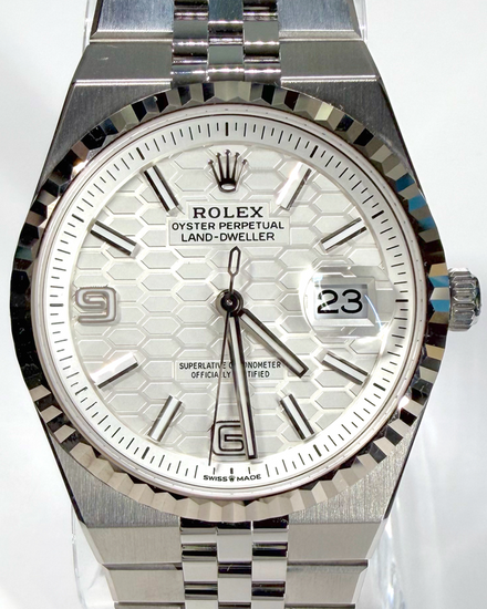 2025 Rolex Land-Dweller 36MM White Dial Flat Jubilee Bracelet (127234)