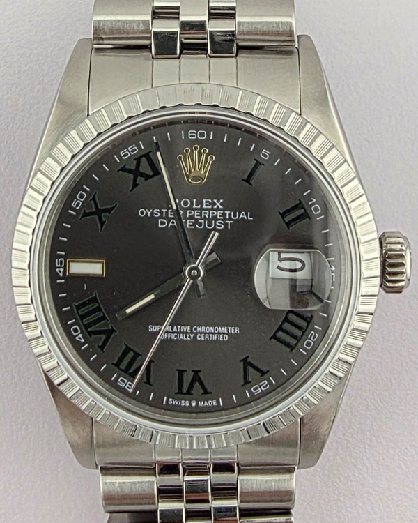 1997 Rolex Datejust "Wimbledon" 36MM Slate Dial Jubilee Bracelet (16220)