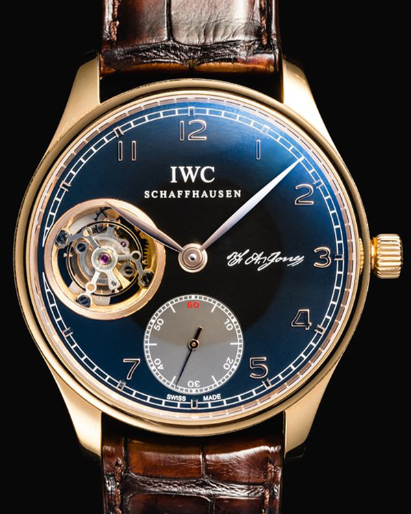 IWC Schaffhausen Portugieser Tourbillon L.E. 41MM Black Dial Leather Strap (IW544705)