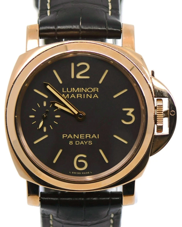 Panerai Luminor Marina 8 Days 44MM Brown Dial Leather Strap (PAM00511)