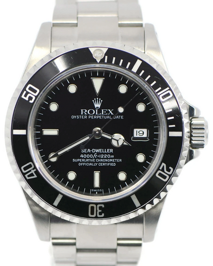 2000 Rolex Sea-Dweller 4000 40MM Black Dial Oyster Bracelet (16600)