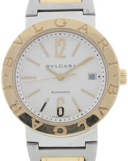 Bvlgari Diagono 38MM Silver Dial Two-Tone Bracelet (BB 38 SG)
