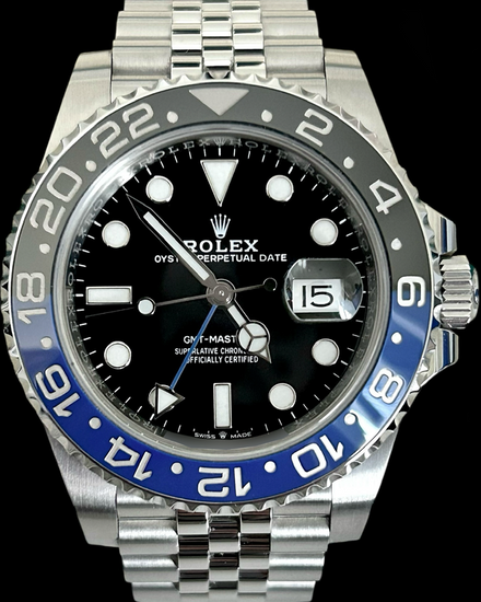 No Reserve - 2019 Rolex GMT-Master II "Batgirl" 40MM Black Dial Jubilee Bracelet (126710BLNR)