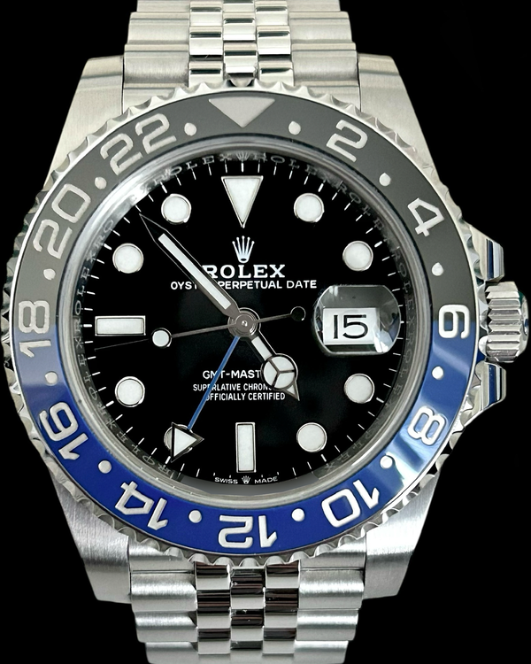 (Albert) No Reserve - 2019 Rolex GMT-Master II "Batgirl" 40MM Black Dial Jubilee Bracelet (126710BLNR)
